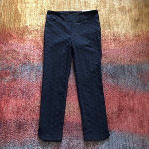 Soft Surroundings Medium (10/12) Straight Leg Ankle Pants Black Circle NWT